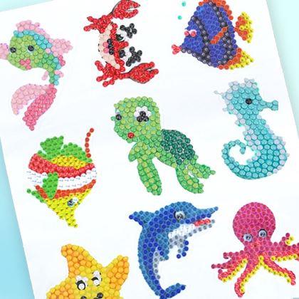 Imaginea din Pictură cu diamante pentru copii autocolante  -  lumea mării