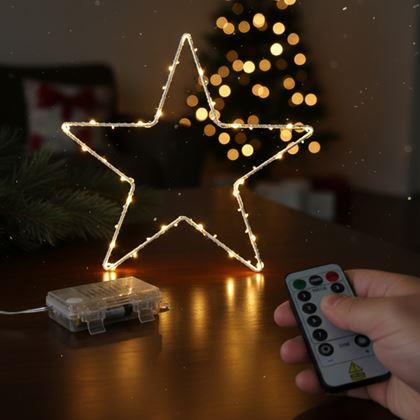 Imaginea din Stea metalică LED de Crăciun