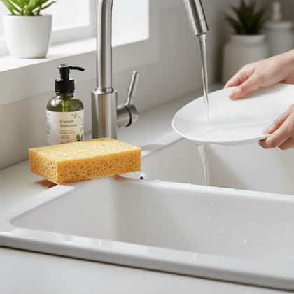 Imaginea din Burete ecologic natural pentru vase