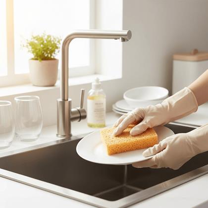 Imaginea din Burete ecologic natural pentru vase