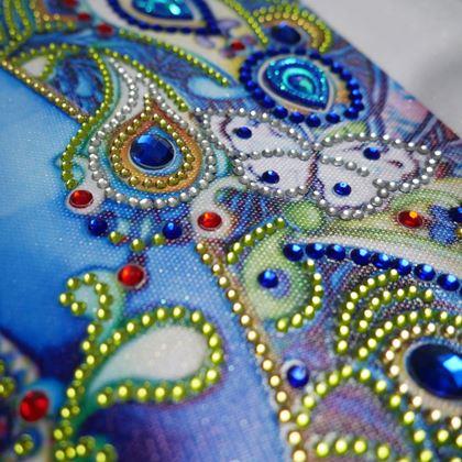 Imaginea din Pictură cu diamante deluxe  -  păun