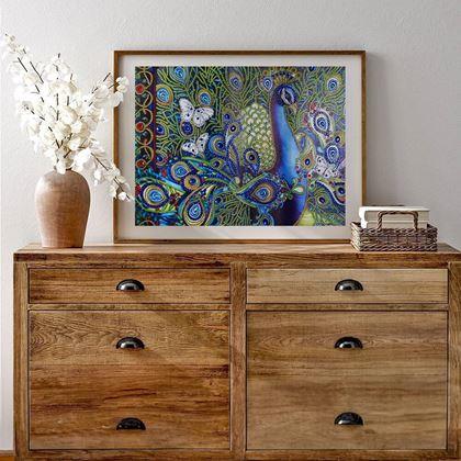 Imaginea din Pictură cu diamante deluxe  -  păun