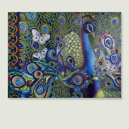 Imaginea din Pictură cu diamante deluxe  -  păun