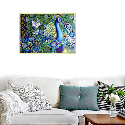 Imaginea din Pictură cu diamante deluxe  -  păun