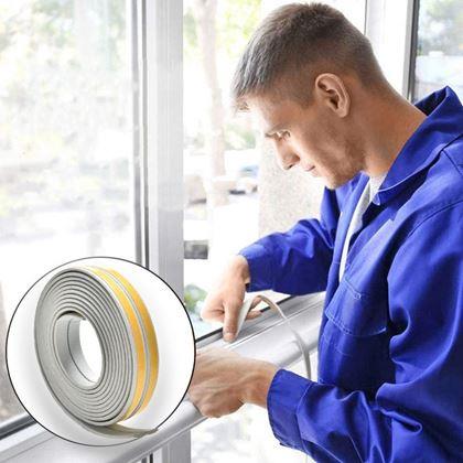 Imaginea din Bandă de etanșare autocolantă pentru ferestre și uși 2,5 m -  gri