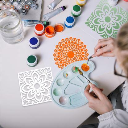 Imaginea Șabloane pentru pictat mandale 10 buc