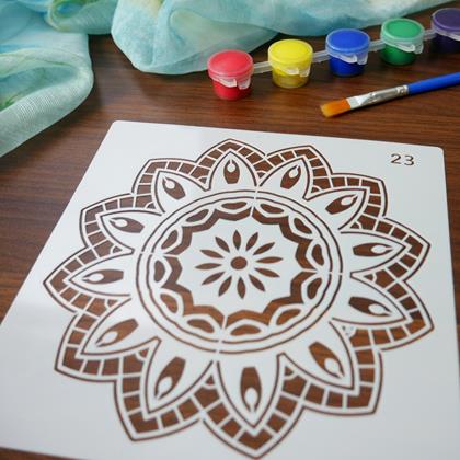 Imaginea din Șabloane pentru pictat mandale 10 buc