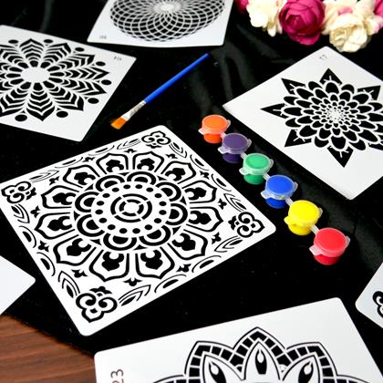 Imaginea din Șabloane pentru pictat mandale 10 buc