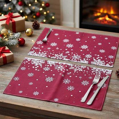 Imaginea Suporturi pentru masă de Crăciun - fulgi de zăpadă