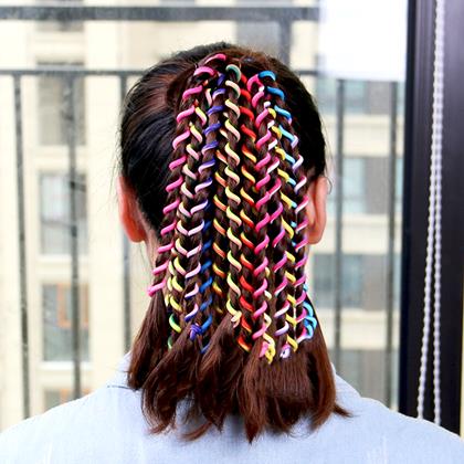 Imaginea din Decorațiuni pentru păr - spirale cu mărgele 6 buc