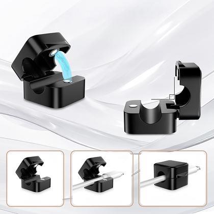 Imaginea din Suporturi magnetice autocolante pentru cabluri, 6 bucăți