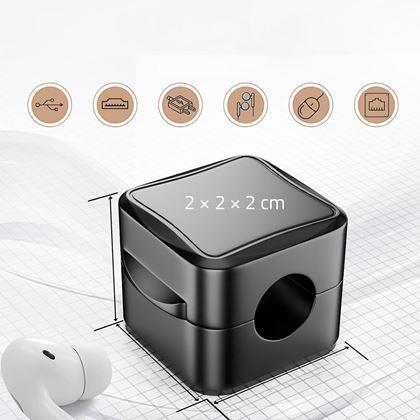 Imaginea din Suporturi magnetice autocolante pentru cabluri, 6 bucăți