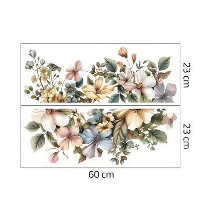 Imaginea din Autocolant de perete cu flori