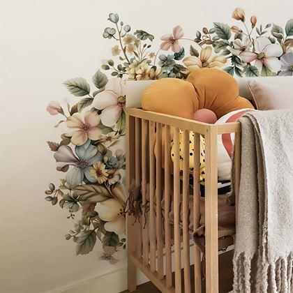 Imaginea din Autocolant de perete cu flori