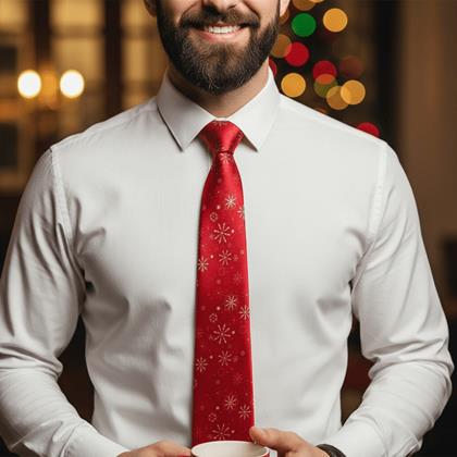 Imaginea din Cravată de Crăciun - roșie