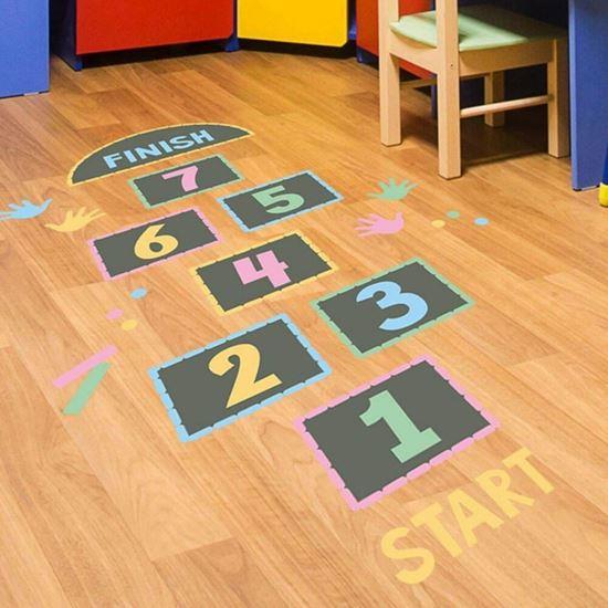 Imaginea din Autocolante pentru podea - șotron