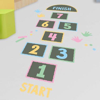 Imaginea din Autocolante pentru podea - șotron