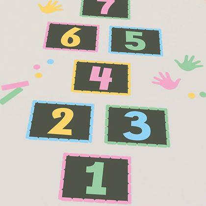 Imaginea din Autocolante pentru podea - șotron