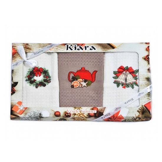 Imaginea din Set cadou cu 3 prosoape de bucătărie pentru Crăciun