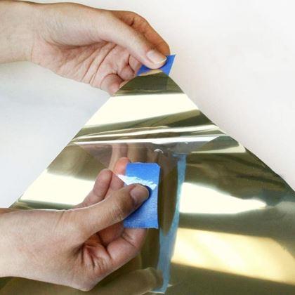 Imaginea din Folie oglindă pentru ferestre 200 cm  - auriu