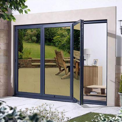 Imaginea din Folie oglindă pentru ferestre 200 cm  - auriu