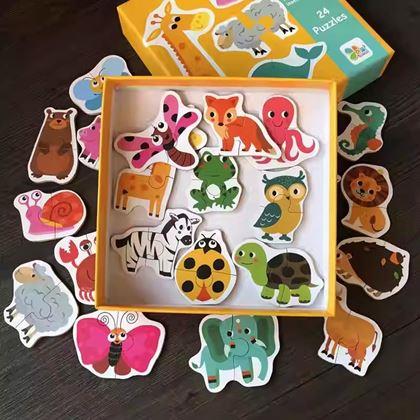Imaginea din Puzzle pentru copii - animăluțe