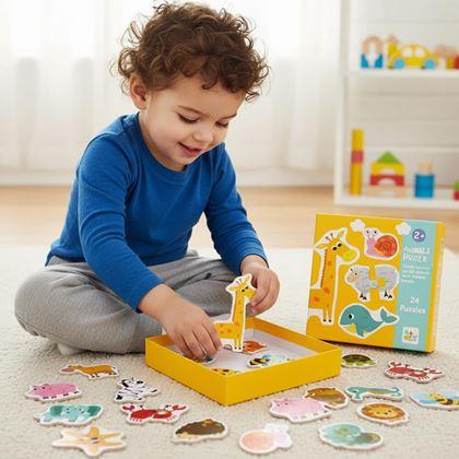 Imaginea din Puzzle pentru copii - animăluțe