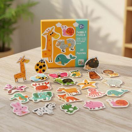 Imaginea din Puzzle pentru copii - animăluțe