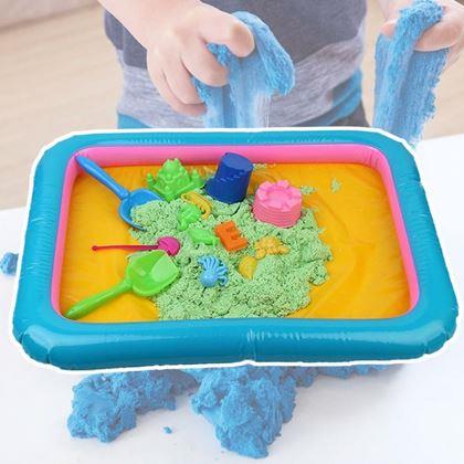 Imaginea din Saltea gonflabilă pentru nisip kinetic modelabil