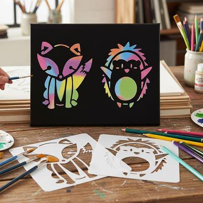 Imaginea din Modele de animale pentru pictura 13x13 cm 12 buc