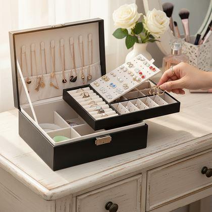 Imaginea din Maxi cutie de bijuterii  -  negru