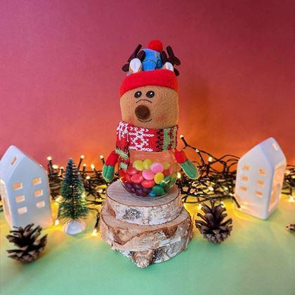 Imaginea din Cutie de Crăciun pentru dulciuri -  renul