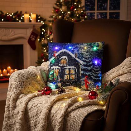 Imaginea din Pernă luminoasă de Crăciun  -  cabana de Craciun