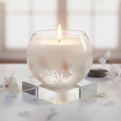 Imaginea din Lumânare gel  - roz deschis