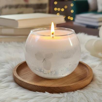 Imaginea din Lumânare gel  - albastru deschis