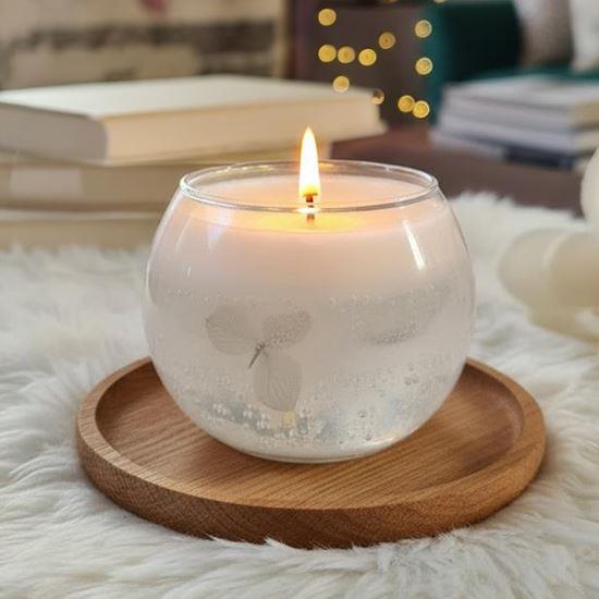 Imaginea din Lumânare gel  - albastru deschis