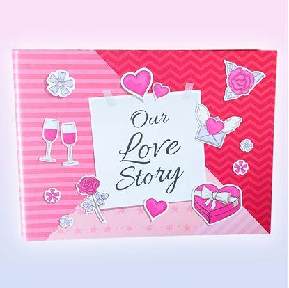 Imaginea Jurnal de experiențe/album foto pentru cupluri + set creativ de autocolante