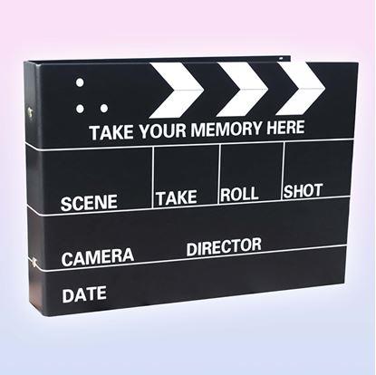 Imaginea Jurnal de experiențe/album foto clapetă de film + set creativ de autocolante