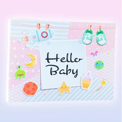 Imaginea Jurnal de amintiri/fotoalbum pentru copii + set creativ de autocolante