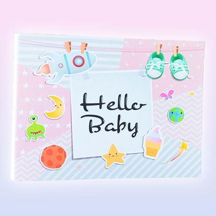 Imaginea din Jurnal de amintiri/fotoalbum pentru copii + set creativ de autocolante