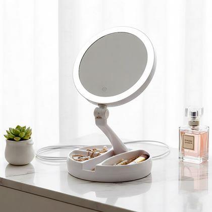 Imaginea din Oglindă portabilă cu iluminare