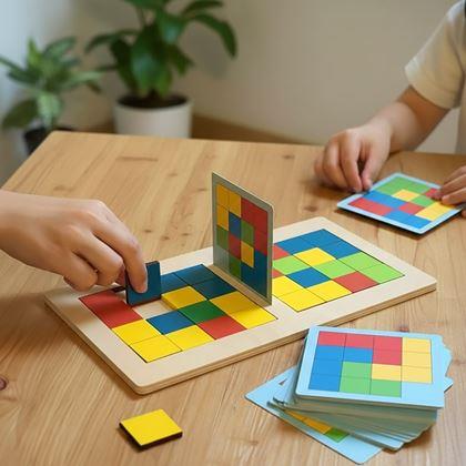 Imaginea din Joc de lemn Tangram pentru doi