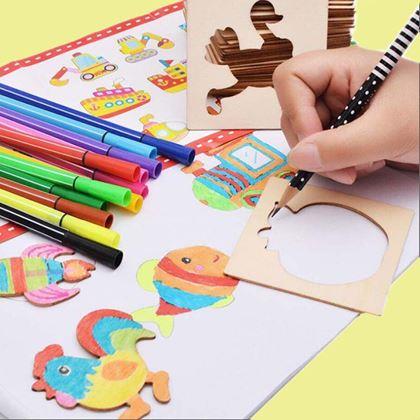 Imaginea din Set din lemn pentru desen, 100 bucăți