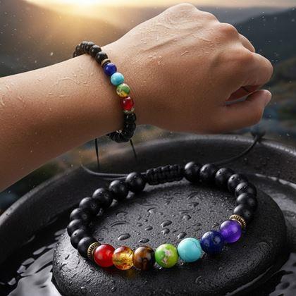 Imaginea din Brățară minerală șapte chakre