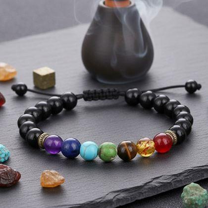 Imaginea din Brățară minerală șapte chakre