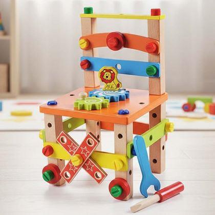 Imaginea din Scaun educativ din lemn