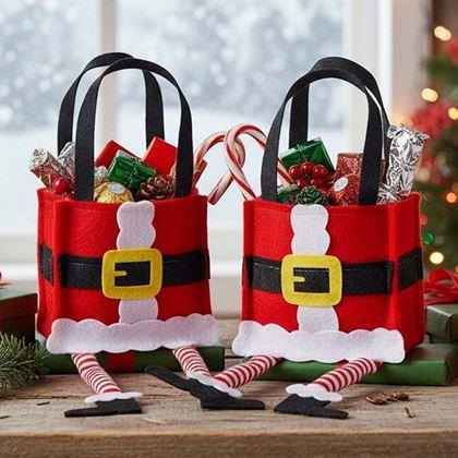 Imaginea din Sacul decorativ de Crăciun - Moș Crăciun