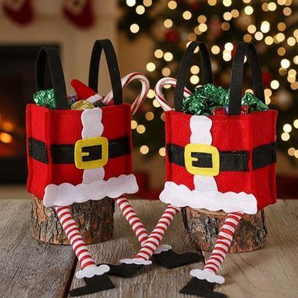Imaginea din Sacul decorativ de Crăciun - Moș Crăciun