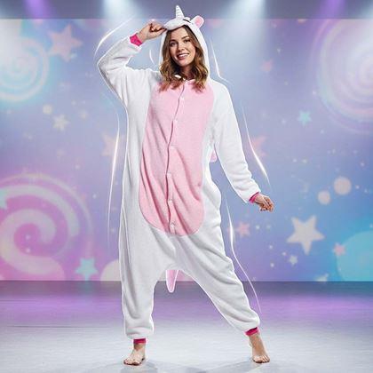 Imaginea din Costum pentru animale - unicorn roz  -  L