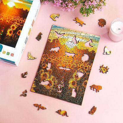 Imaginea Puzzle din lemn cu forme neregulate 